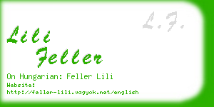 lili feller business card